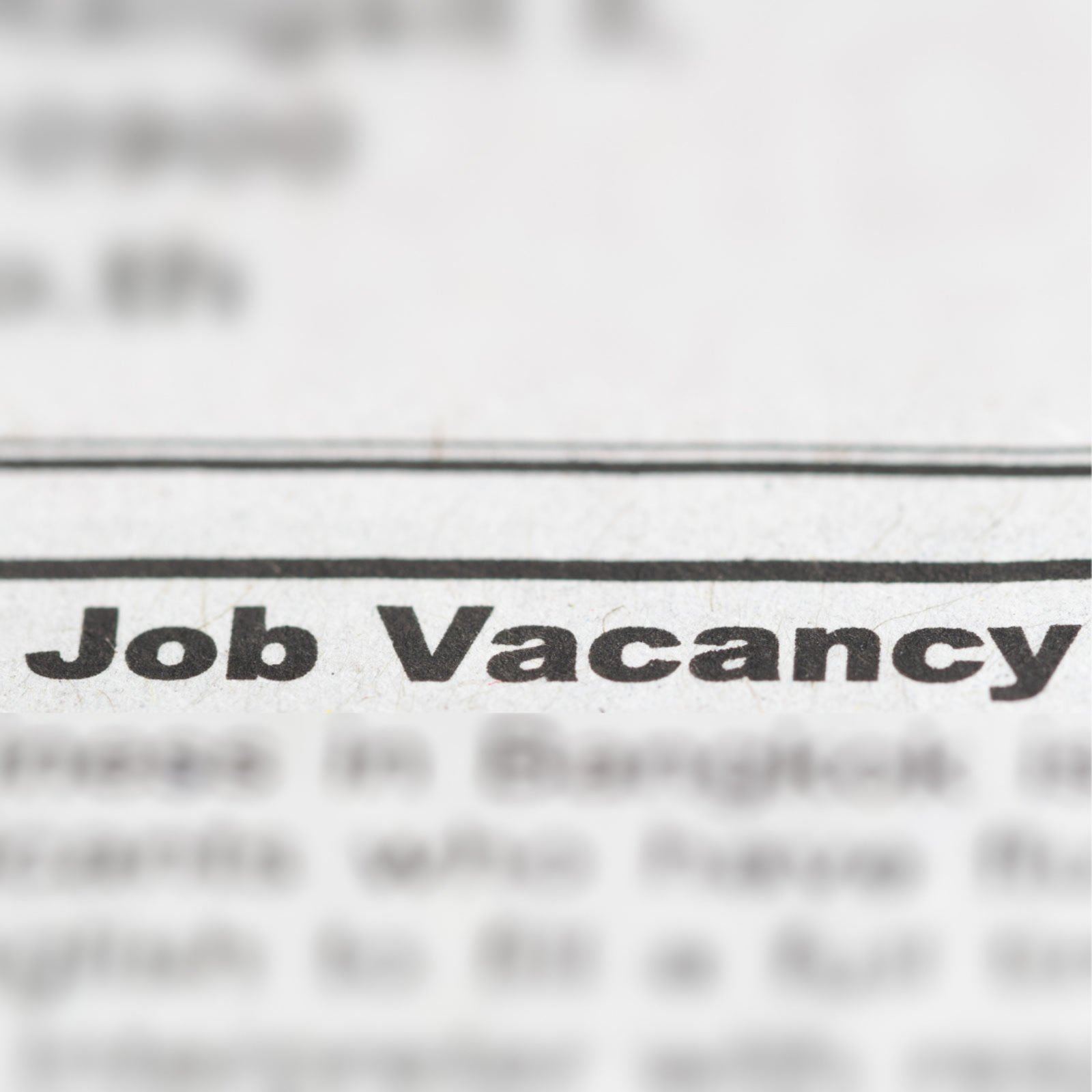 Job vacancy listing