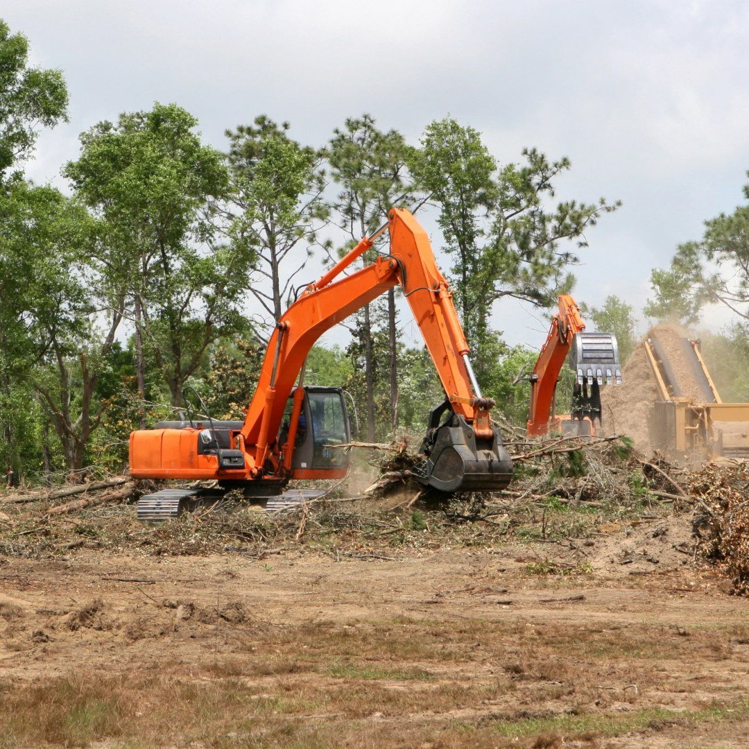 Summit Group crew clearing and grading a site
